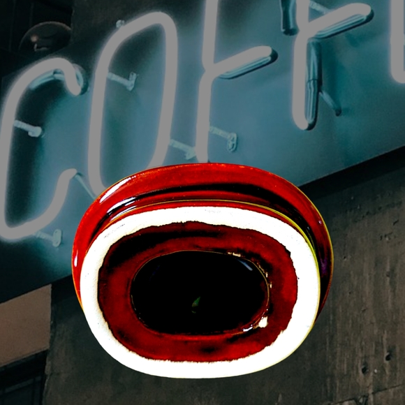 Vtg 70's Sango Roma Caramel Stoneware 4933 Coffee Creamer Sugar Bowl Lid 3PC Set - Picture 7 of 11